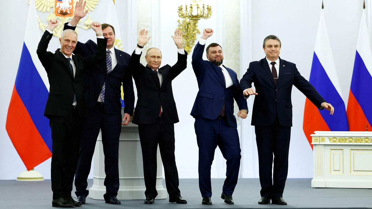 روسیه به طور غیرقانونی 4 منطقه اوکراین را ضمیمه کرد